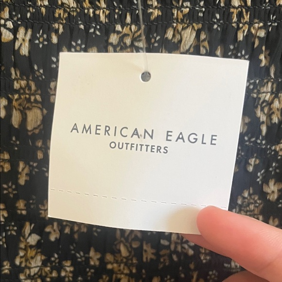 AE Brand New Handkerchief Hem Ruffle Floral Mini Dress - Picture 10 of 12